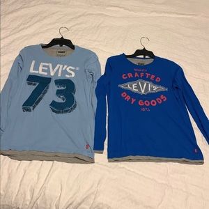 2 Beautiful Levi’s long sleeve T-shirts